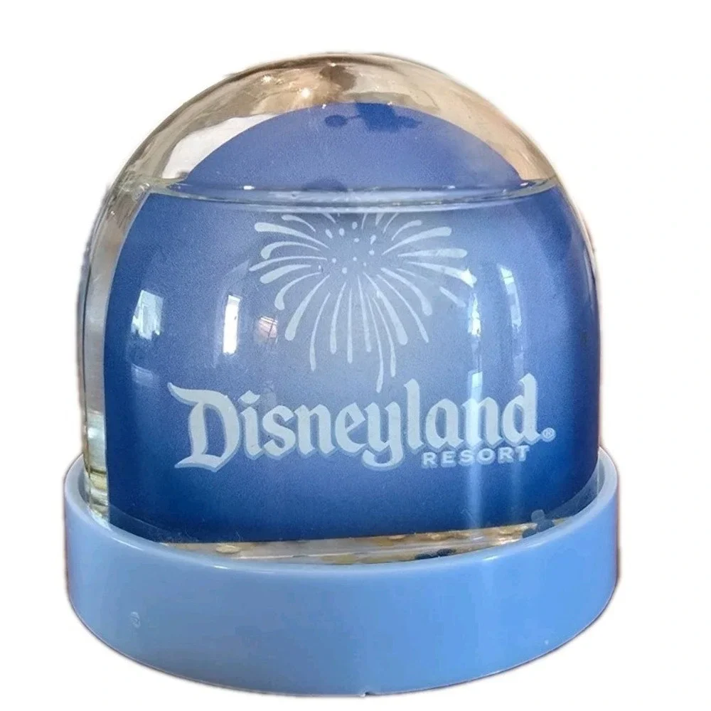Disneyland Resort Blue Tinker Bell Disney Castle Collectible Dome‎ Snow Globe